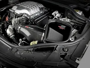 aFe Track Series Carbon Fiber CAI - 2018 Jeep Grand Cherokee Trackhawk V8-6.2L SC