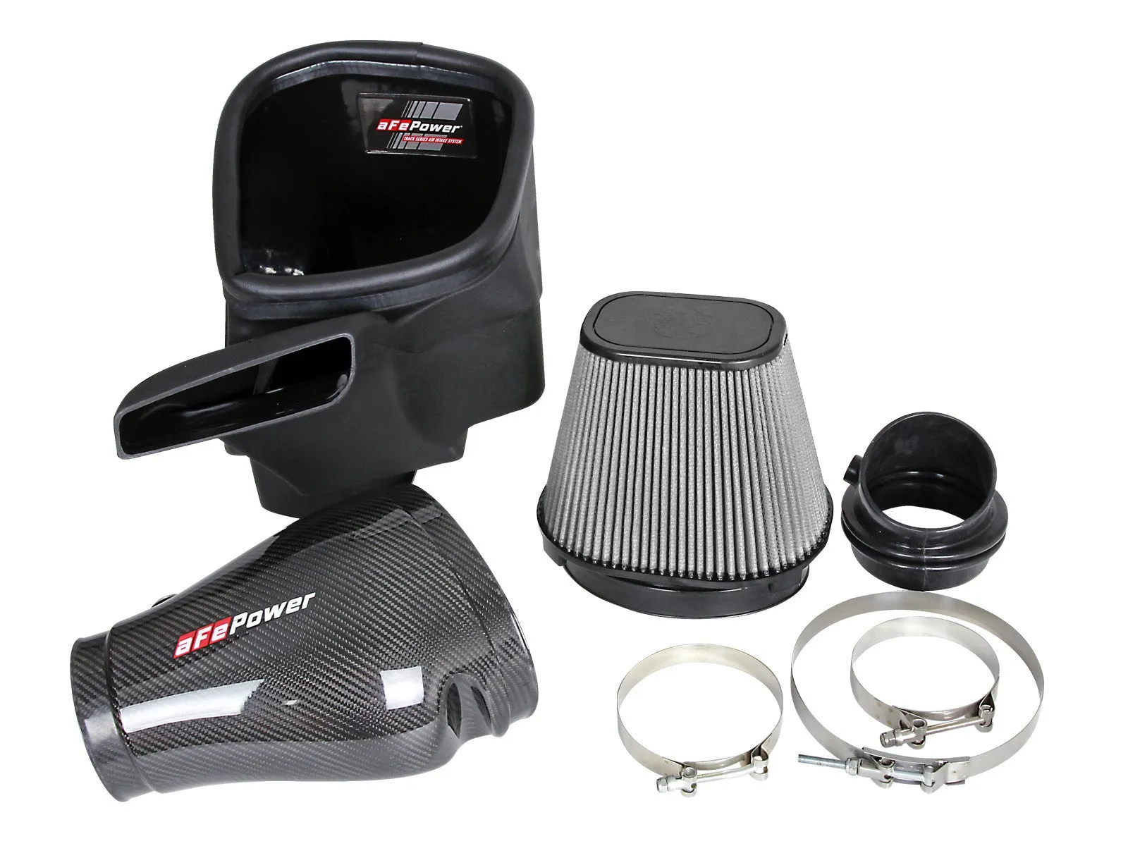 aFe Track Series Carbon Fiber CAI - 2018 Jeep Grand Cherokee Trackhawk V8-6.2L SC
