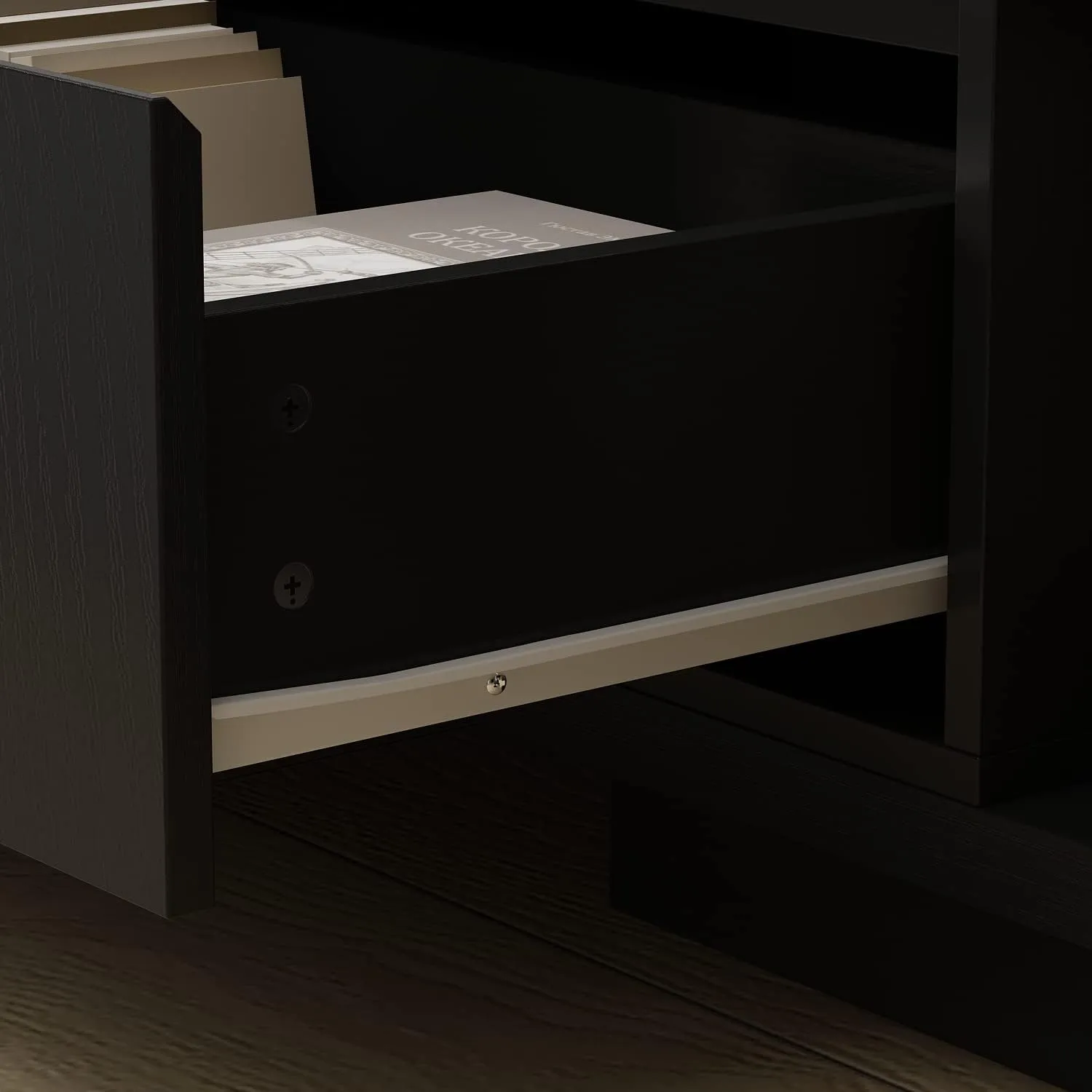 AIEGLE Deformable TV Console with 3 Drawers, Modern Extendable TV Stand in Stretch of 65"-106" Wide, Wood Media Gaming Entertainment Center, Black