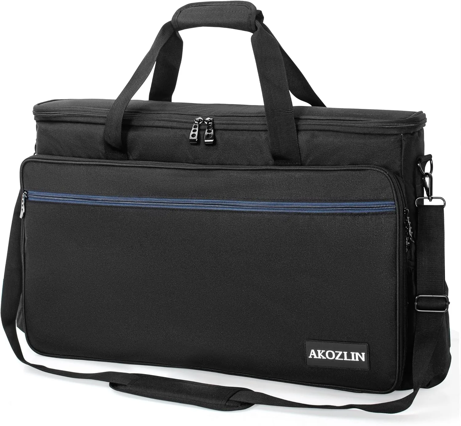 AKOZLIN Padded Gig Bag Controller Travel Shoulder Bag 23”×3.54”×14.2” Fit For Pioneer DDJ SR SR2 RR Denon MC4000 Numark NVII DJ Mixer Case