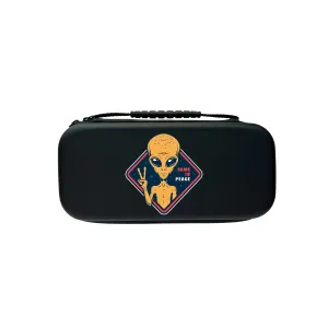 Alien Switch Carrying Case Compatible With Nintendo Switch OLED/Switch Accessories, Carry Protective Bag, Travel Game Console Cases, Controller Hard Shell Holder, 20 Games Cartridge Storage J37