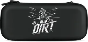 All I Need is Dirt Motocross Hard Shell Travel Case with Rope 15 Game Card Pockets Compatible with Switch Protective