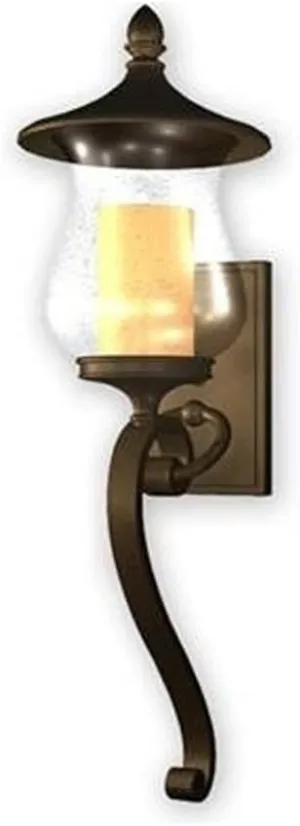 Allen   Roth Kenneset 29-in H Bronze Outdoor Wall Light