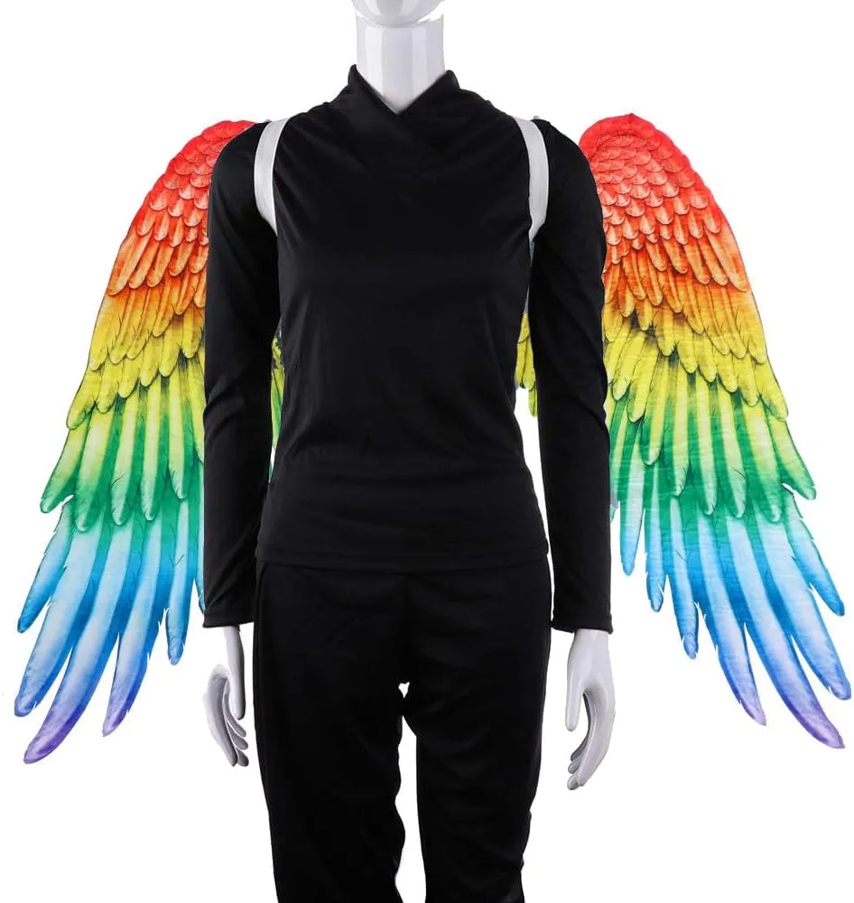 Alodidae 3D Angel Wings Costume with Elastic Straps Halloween Party Mardi Gras Cosplay Accessory