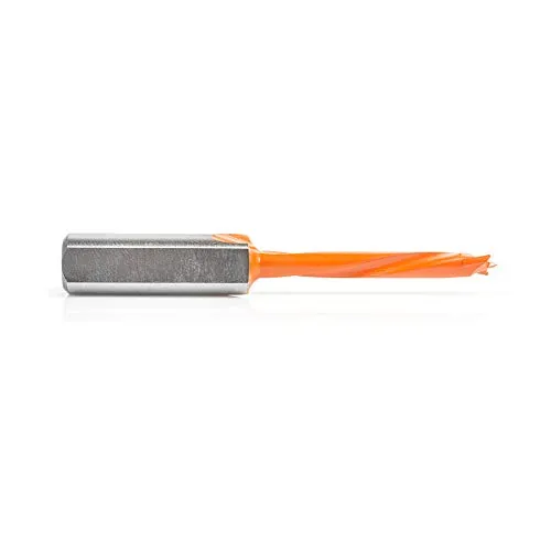 Amana Tool - 304005 Carbide Tipped Brad Pt. Boring Bit L/H 5mm Dia x 70mm Long x 10mm Sh