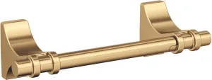 Amerock BH36051CZ | Champagne Bronze Pivoting Double Post Toilet Paper Holder | 8-13/16 in. (224 mm) Toilet Tissue Holder | Davenport | Bath Tissue Holder | Bathroom Hardware | Bath Accessories