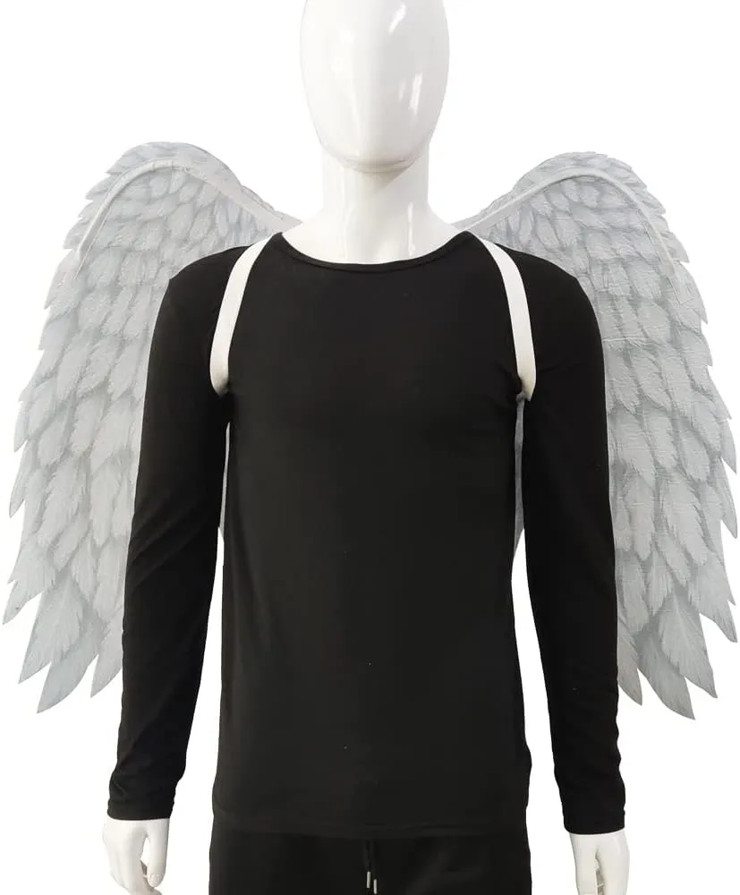 Anbaby 3D Printed Feathers Angel Wings Festive Party Props Costumes for Cosplay Decorative Wings