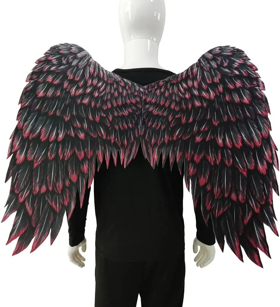 Anbaby 3D Printed Feathers Angel Wings Festive Party Props Costumes for Cosplay Decorative Wings