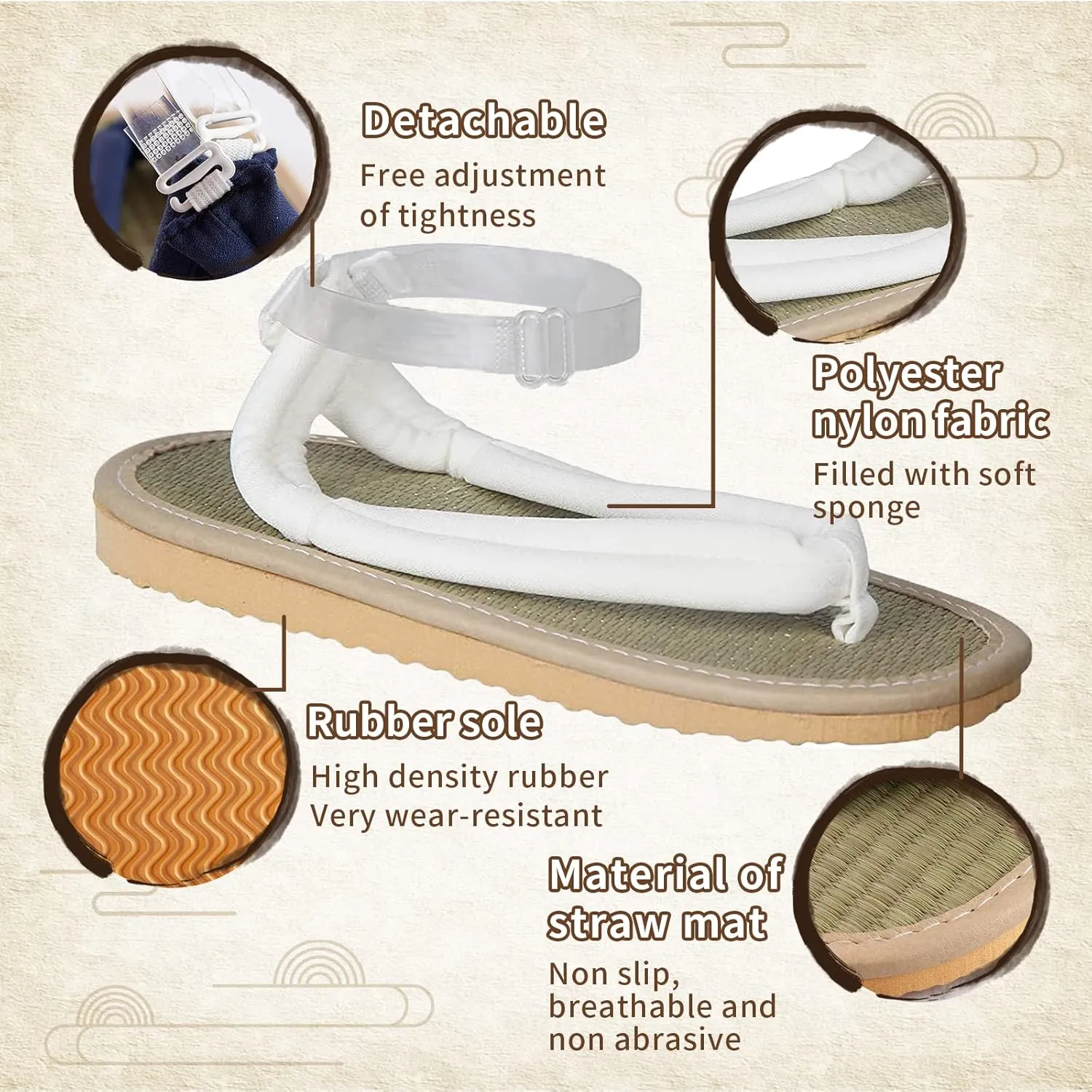 Anime Unisex Cosplay Clog Shoes Japanese Cosplay Prop Oshitari