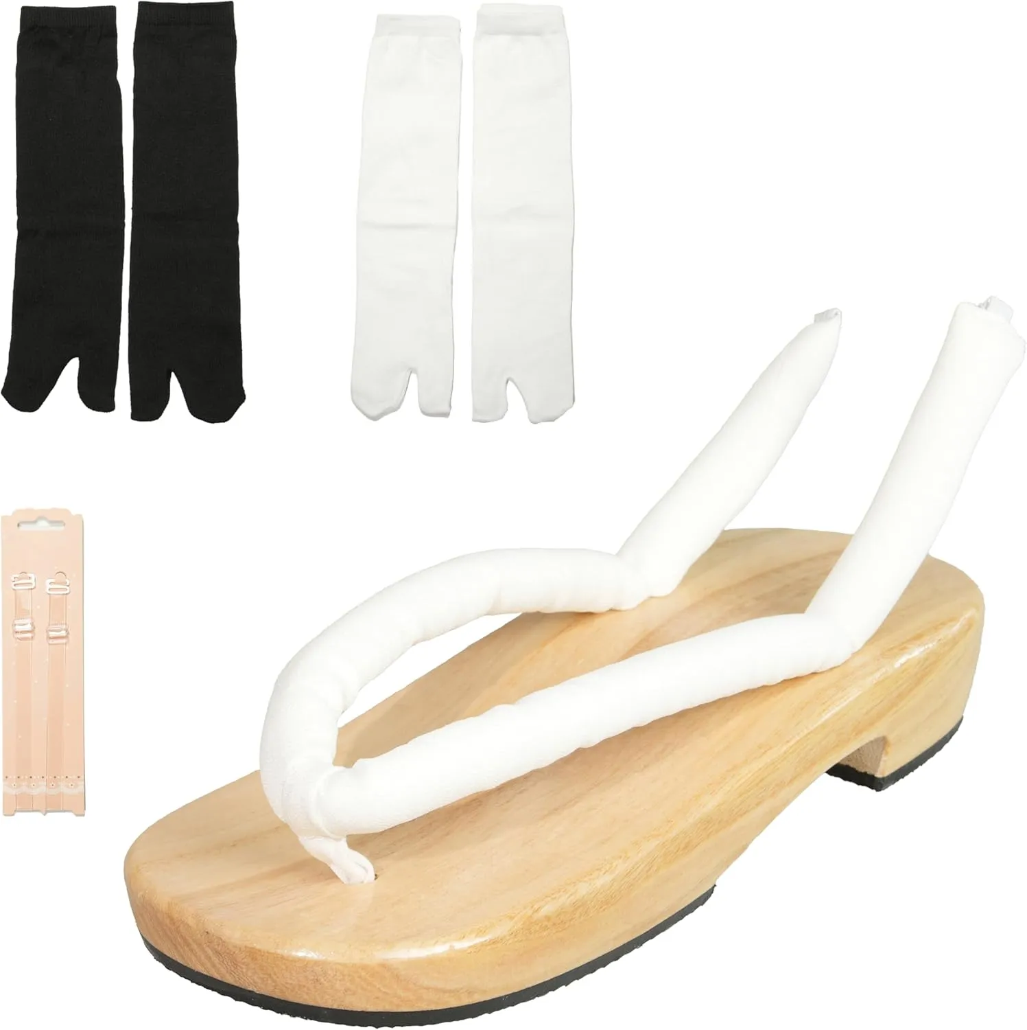Anime Unisex Cosplay Versatile Summer Wooden Clog Shoes Japanese Cosplay Oshitari Prop