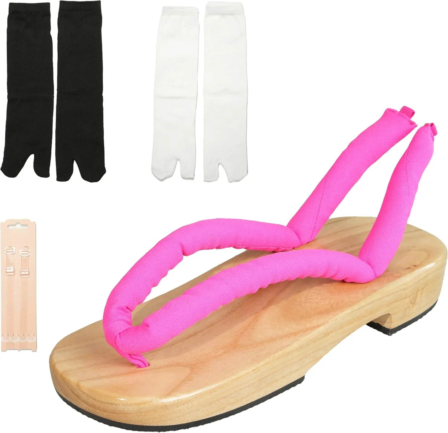 Anime Unisex Cosplay Versatile Summer Wooden Clog Shoes Japanese Cosplay Oshitari Prop