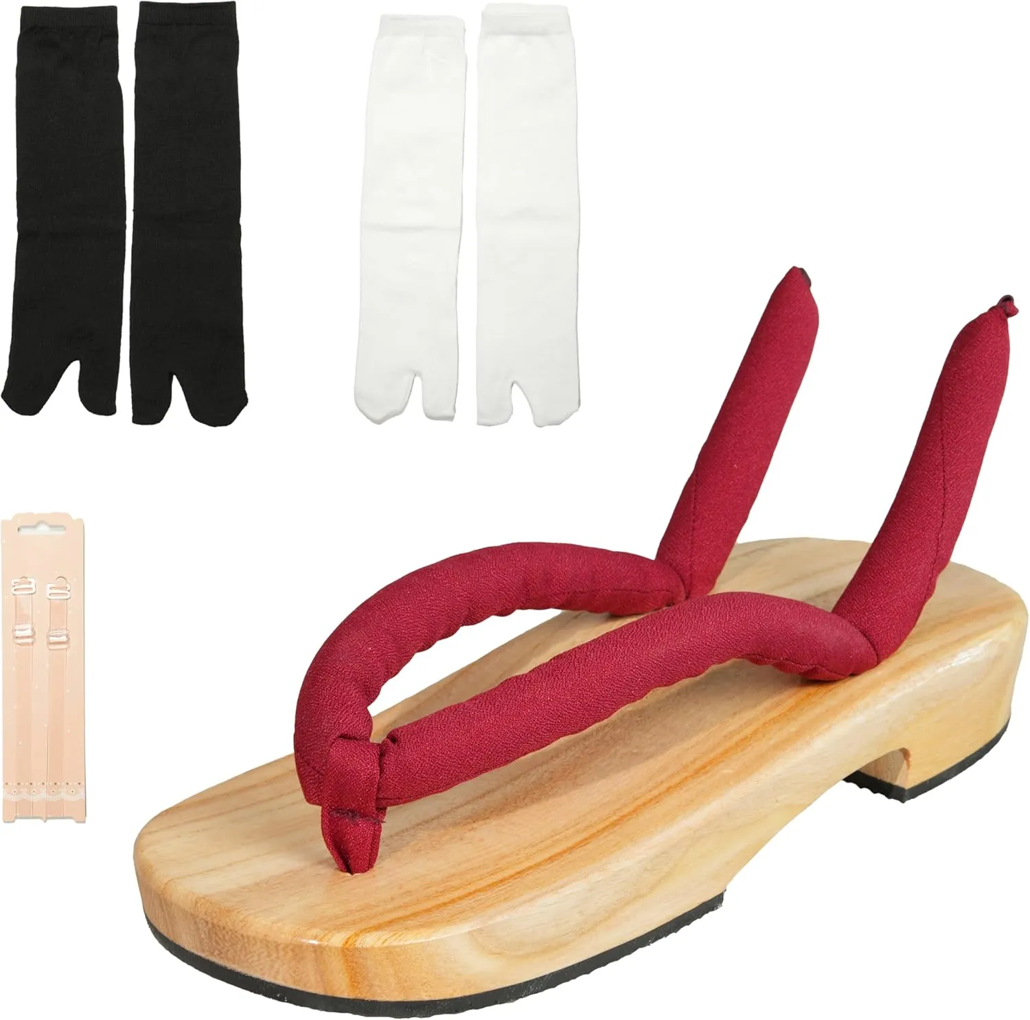 Anime Unisex Cosplay Versatile Summer Wooden Clog Shoes Japanese Cosplay Oshitari Prop