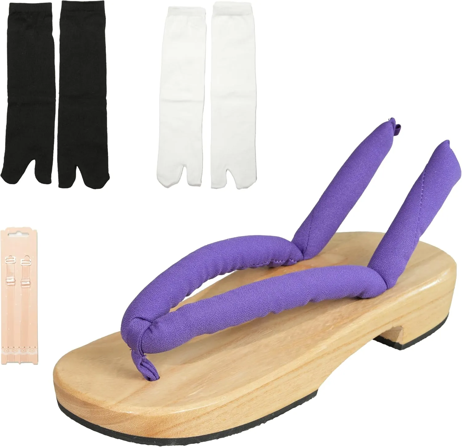 Anime Unisex Cosplay Versatile Summer Wooden Clog Shoes Japanese Cosplay Oshitari Prop