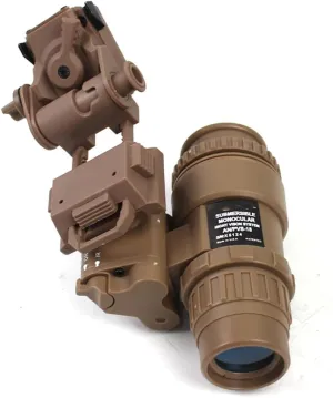AN/PVS-18 Night Vision Goggles Dummy Model with Night Vision Mount, Single-Barrel NVG Mount for Tactical Helmet, CS Game, Cosplay Prop