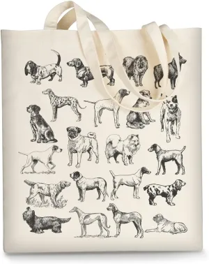 AUSVKAI Canvas Tote Bag Aesthetic for Women, Cute Reusable Cloth Cotton Bags for Shopping Beach Grocery