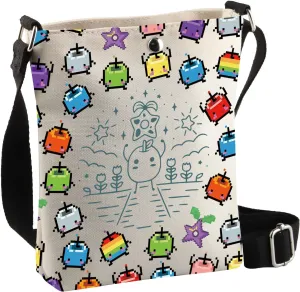BDPWSS Game Inspired Gifts Video Game Messenger Bags Cosplay Game Fans Crossbody Bag Junimo Forest Spirit Gift