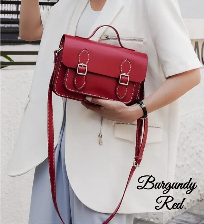 BEABLINGER DIY Purse Bag Satchel Making Kit Cambridge Sewing Pattern Wallet PU Leather Material Craft Tool Set Handmade Handbag Shoulder Bag pdf Sew Knit Stitch Woman Girl Birthday Holiday Day Gift