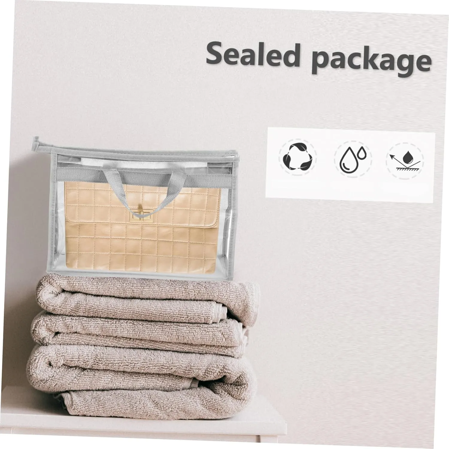 BESPORTBLE Dustproof Storage Bag Organizer Bags Reusable Handbag Replacement Cover Bag Purse Storage Bag Storage Pouch Cover Pouch Polyester