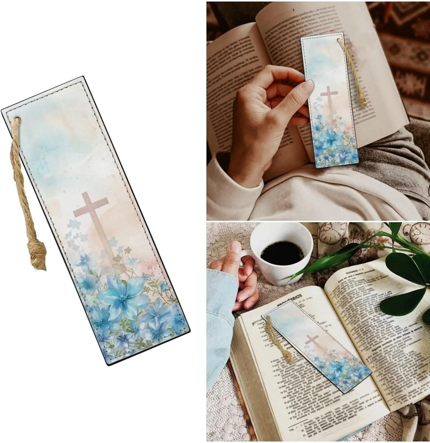 Bible Cover Case for Women Men Bible Bag with Bookmarks Boys Girls Church Book Handbag for Bible Study