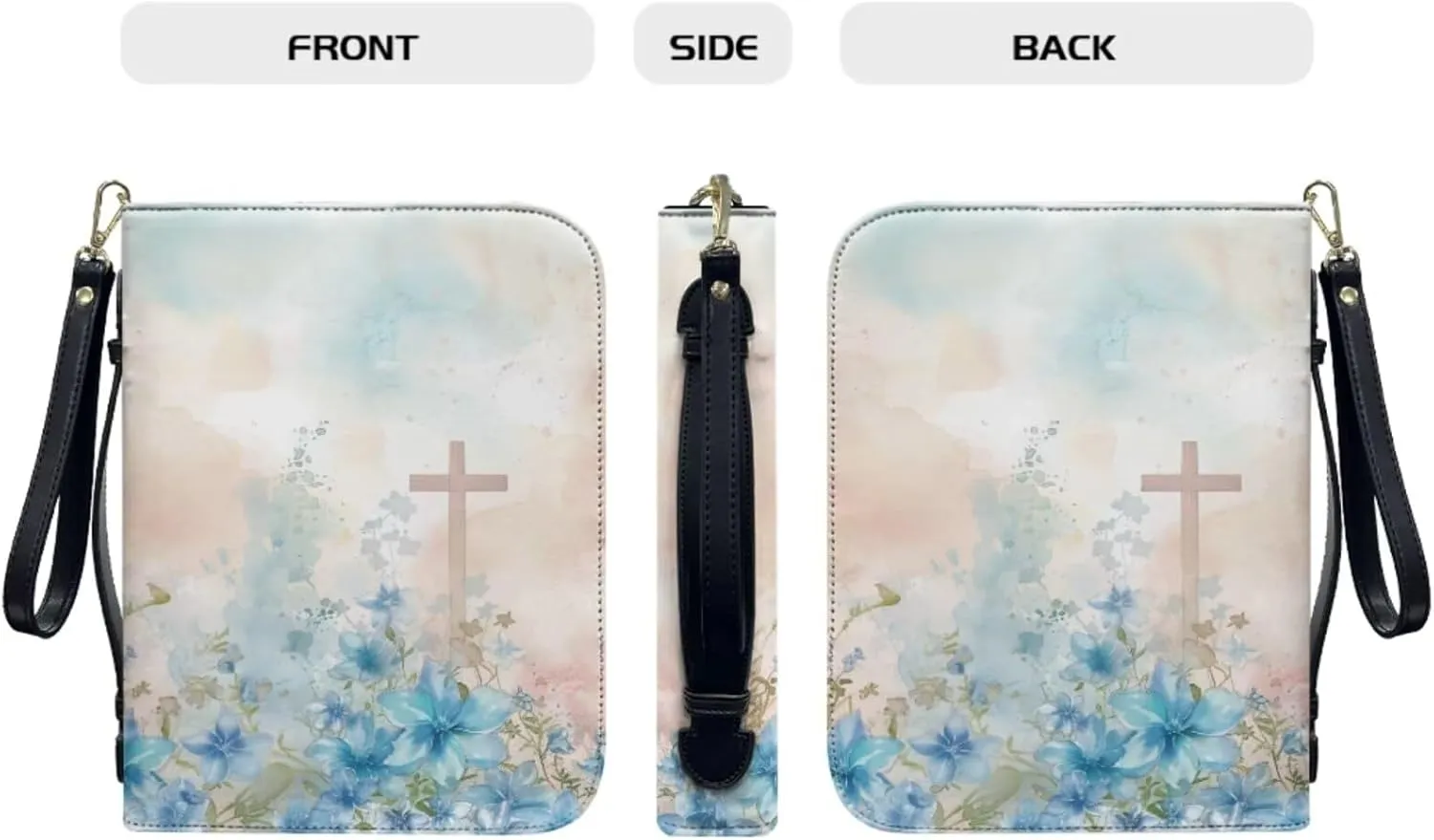 Bible Cover Case for Women Men Bible Bag with Bookmarks Boys Girls Church Book Handbag for Bible Study