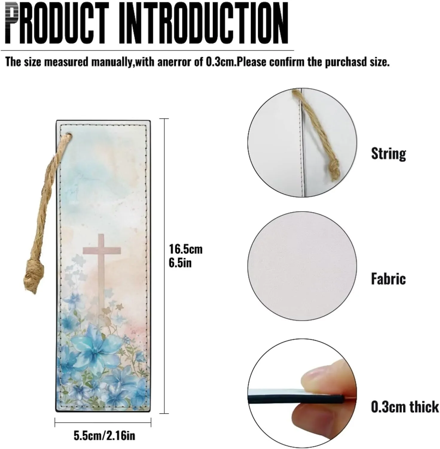 Bible Cover Case for Women Men Bible Bag with Bookmarks Boys Girls Church Book Handbag for Bible Study