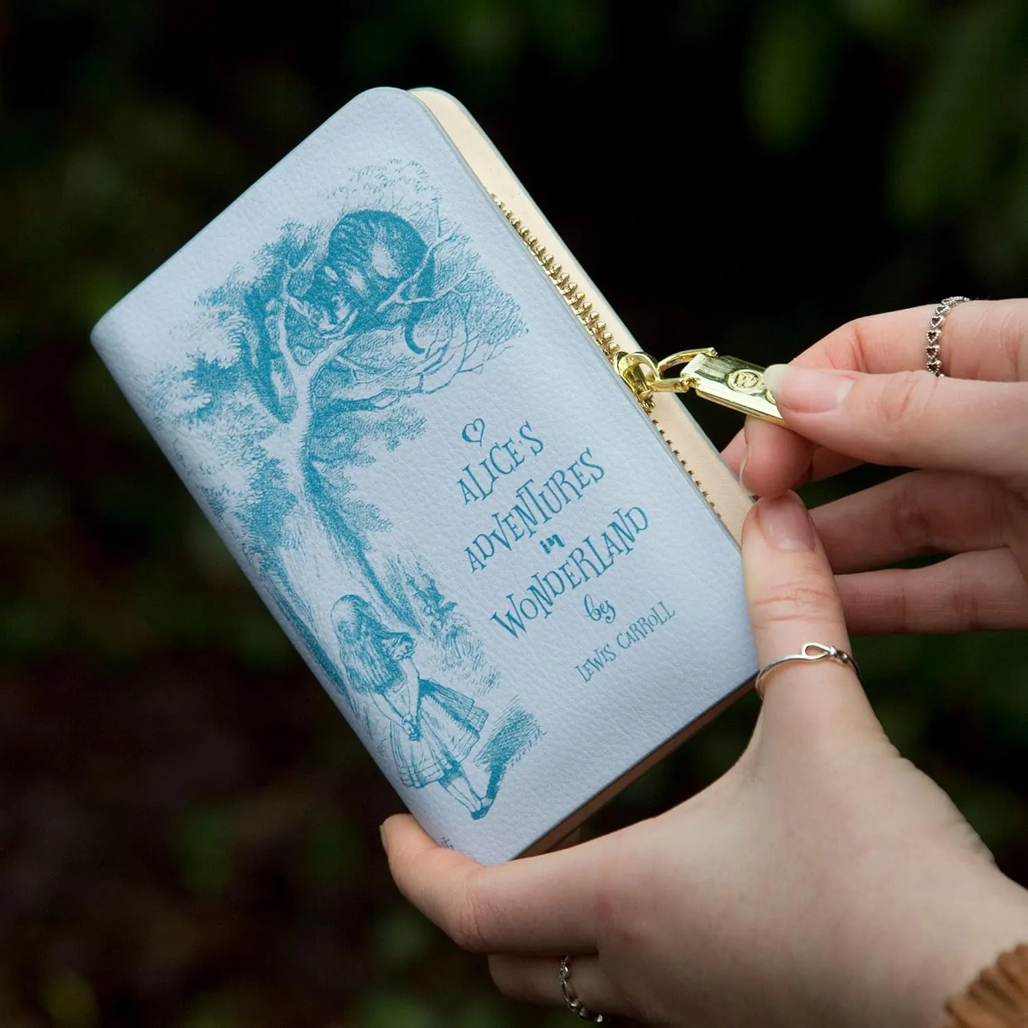 Book Themed Zip Around Wallet for Book Lovers- Ideal Literary Gift for Book Club, Readers & Bookworms - Vegan Faux Leather Clutch by Well Read