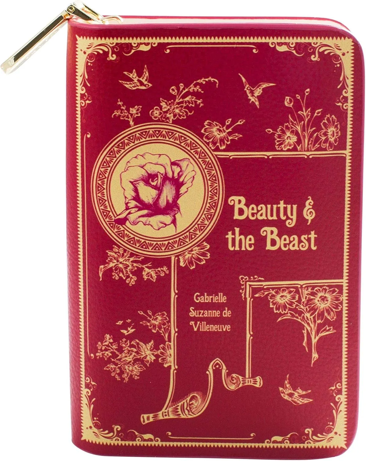 Book Themed Zip Around Wallet for Book Lovers- Ideal Literary Gift for Book Club, Readers & Bookworms - Vegan Faux Leather Clutch by Well Read