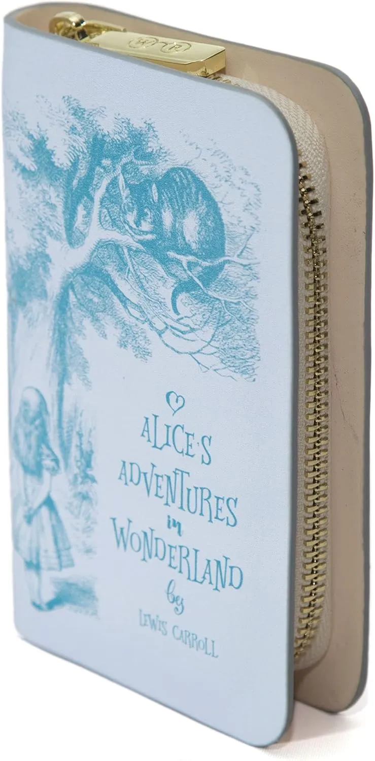 Book Themed Zip Around Wallet for Book Lovers- Ideal Literary Gift for Book Club, Readers & Bookworms - Vegan Faux Leather Clutch by Well Read