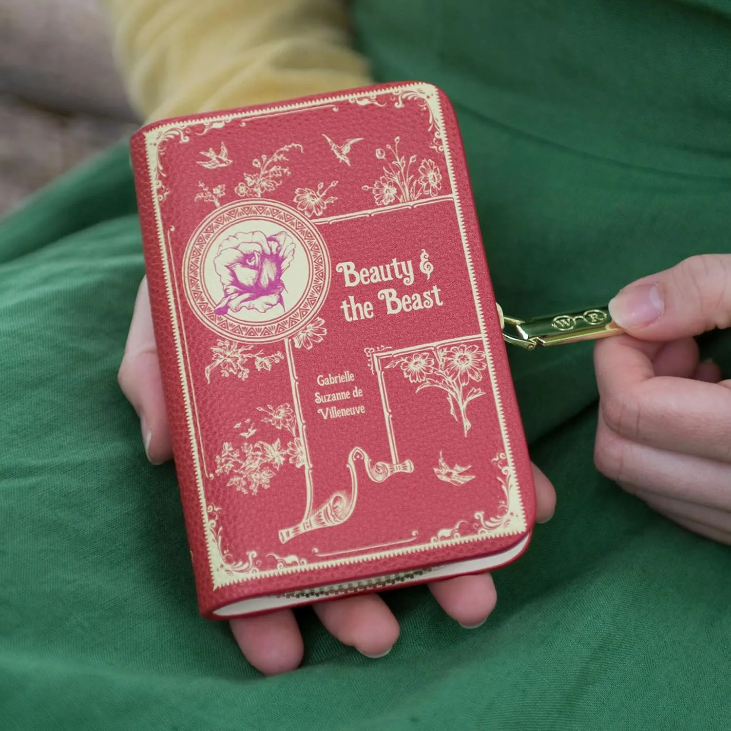 Book Themed Zip Around Wallet for Book Lovers- Ideal Literary Gift for Book Club, Readers & Bookworms - Vegan Faux Leather Clutch by Well Read