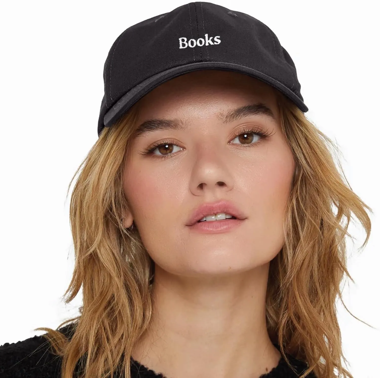 Books Baseball Cap Embroidered Cotton Adjustable Dad Hat