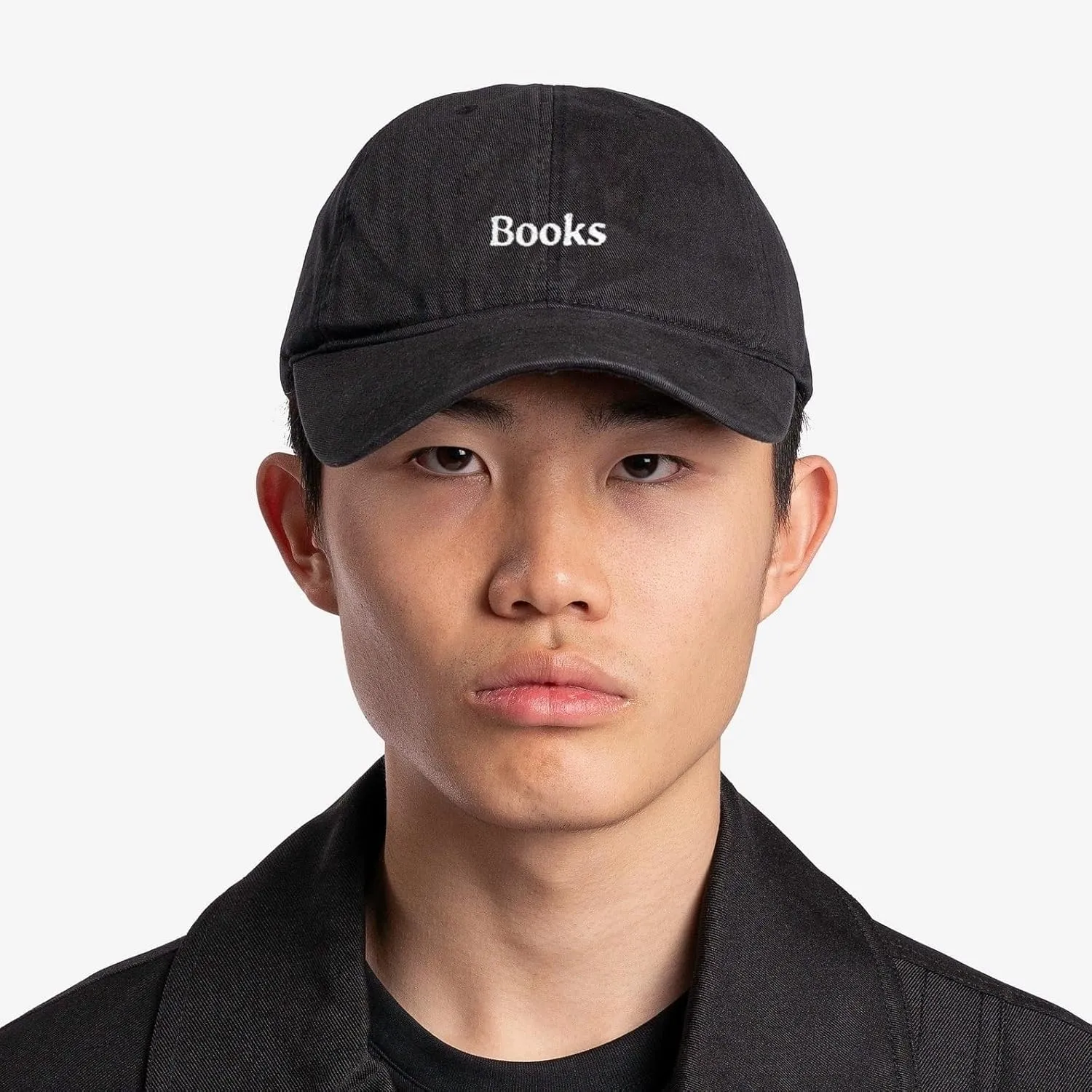 Books Baseball Cap Embroidered Cotton Adjustable Dad Hat