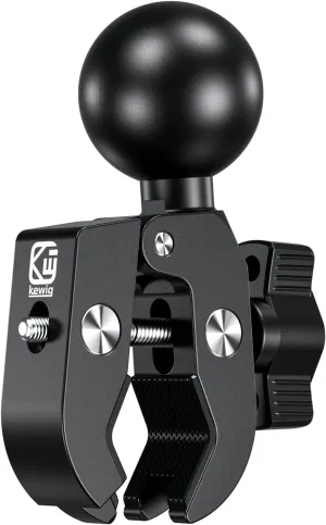 BRCOVAN 1.5'' Ball Clamp Mount Base with Aluminum Alloy Tough-Claw, Fit Handlebar Rail 0.5'' to 1.75'' in Diameter, Compatible with RAM Mounts C Size 1.5 Inches Ball Double Socket Arm