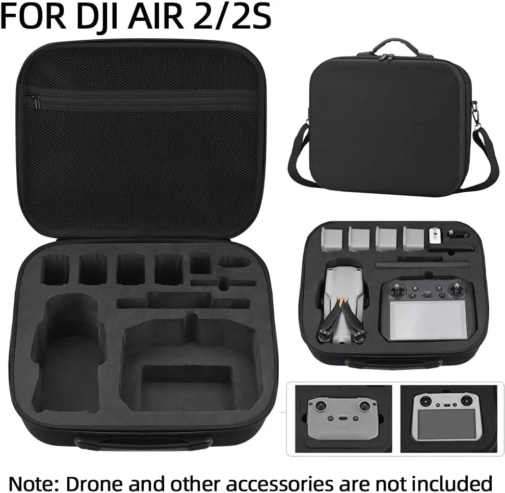 BRDRC Storage Bag For DJI Mavic Air 2/2S Drone Body RC PRO/RC-N1 Remote Controller Shoulder Bag Handbag For Drone Accessory
