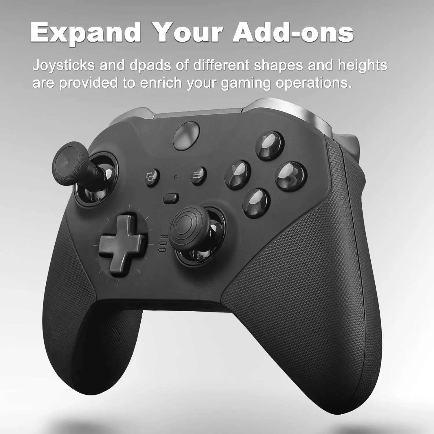 BSUZUN Complete Component Pack for Xbox Elite Controller Series 2 - Accessories Includes 1 Carrying Case, 1 Charging Dock, 1 Charger Cable, 4 Thumbsticks, 4 Paddles and 1 Adjustment Tool(BLACK)