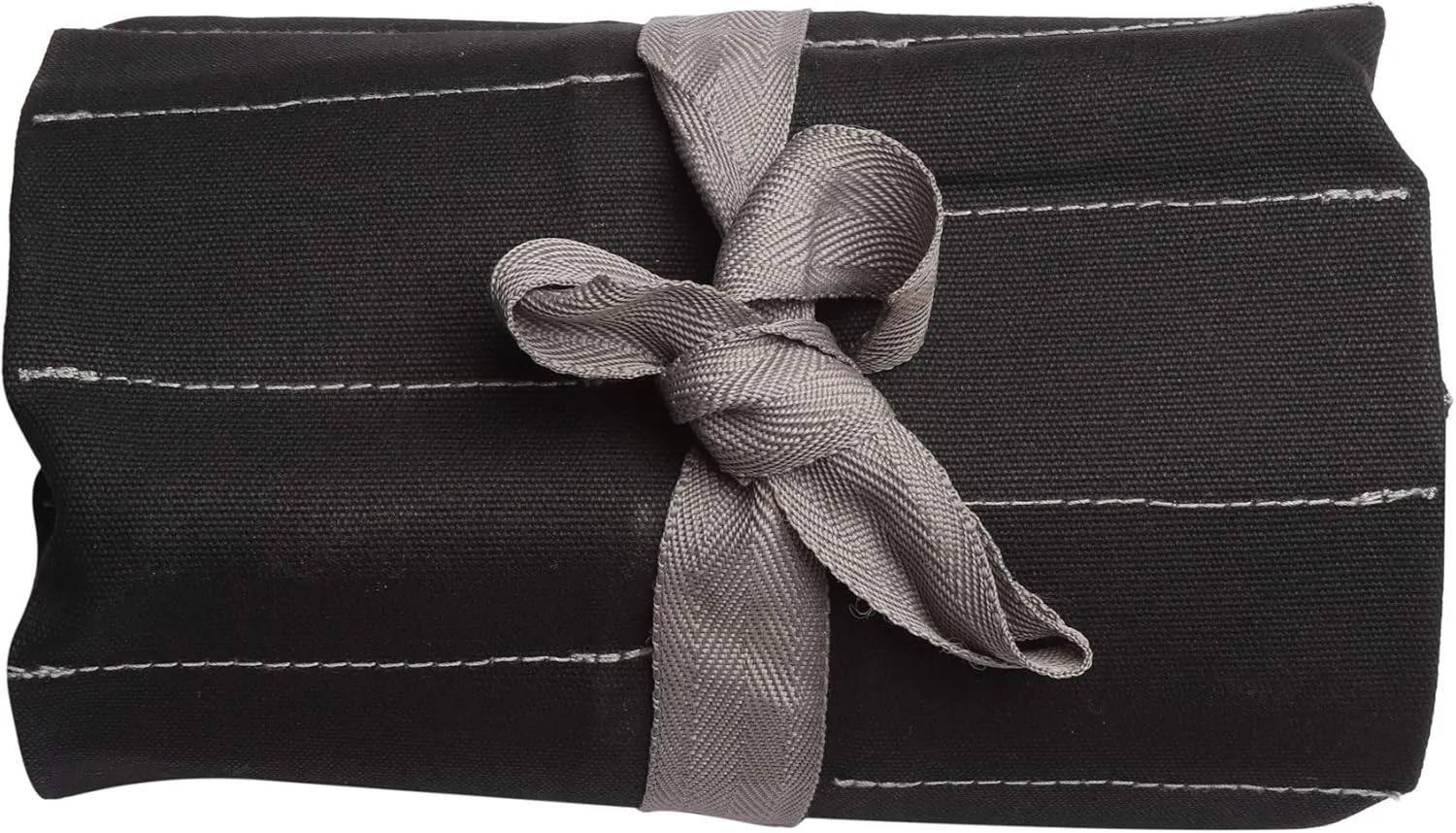 BT 18-503 Wood Working & Carving Tool Storage Organizer Tool Roll Dyed Heavy Weight Cotton Canvas 24 Pocket (Coal Black) - (Tools are not included)