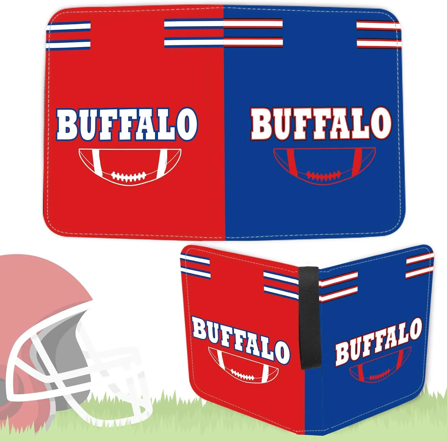 Buffalo 900 Pocket Football Card Binder with Sleeves - 3 Ring Binder Folder for Trading & Sports Cards - Collector Album Storage Book Case - Kids Boys Girls Gift