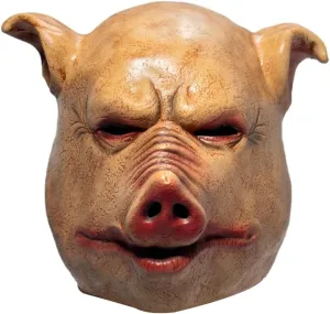 CAFELE Scary Animal Latex Pig Mask Halloween Costume Cosplay Props Bloody Pig Head Butcher Horror Adult Head Mask