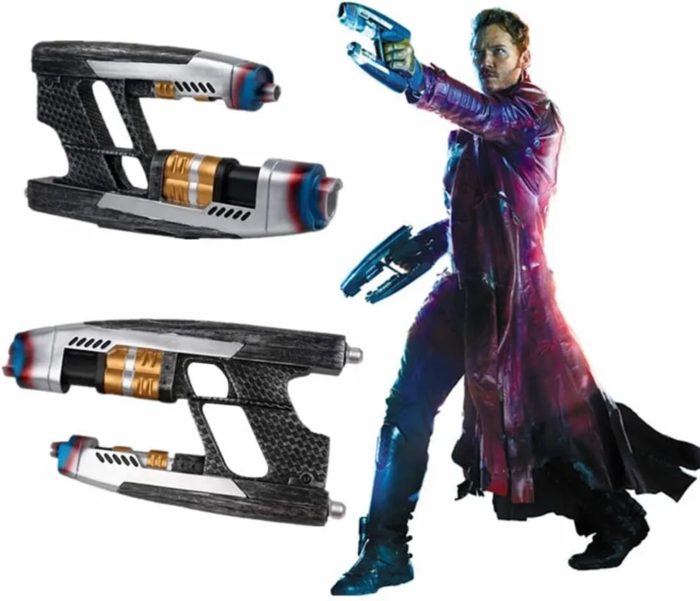 Cafele Star Lord Blaster Resin 1:1 Replica Cosplay for Guardians of The Galaxy Peter Quill Halloween Costume Accessories (2 pcs/a Set)