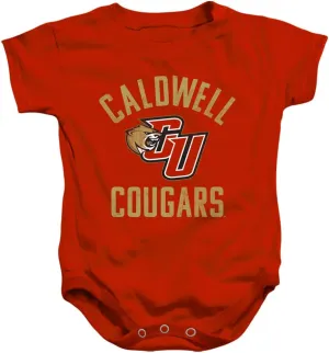 Caldwell University Official Cougars Logo Unisex Infant Snap Suit for Baby