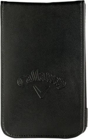 Callaway Leather Golf Scorecard Holder, Black, 7" x 4.25"