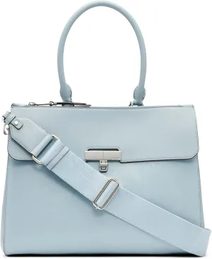 Calvin Klein Becky Tote Bag – 2 in 1, Vegan Leather, Monogram, 3 Pockets