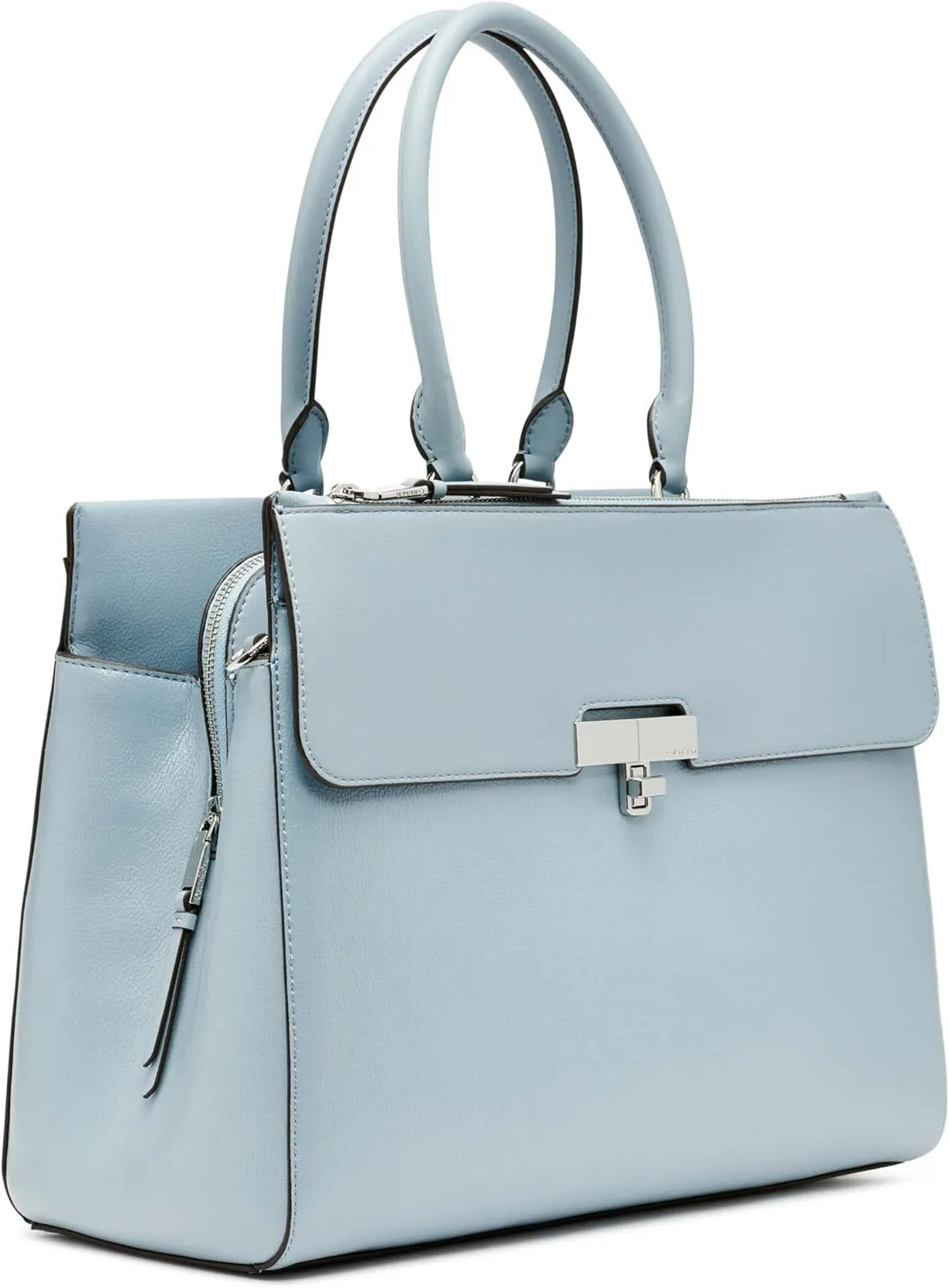 Calvin Klein Becky Tote Bag – 2 in 1, Vegan Leather, Monogram, 3 Pockets