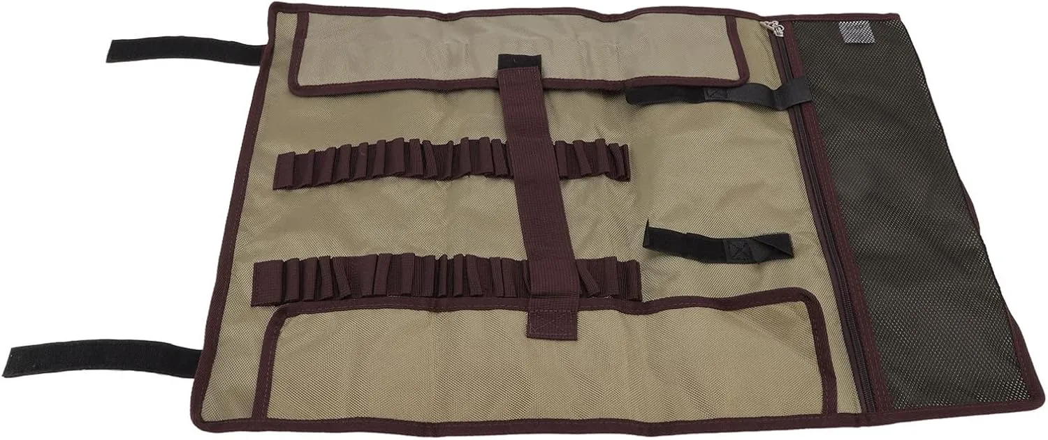 Camping Tool Bag Oxford Cloth Large Storage Bag for Outdoor Activities (Khaki)