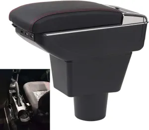 Car Center Console Armrest Box Compatible with Lada XRay Auto Leather Car Interior Parts Double-Layers Armrests Storage with 7 USB