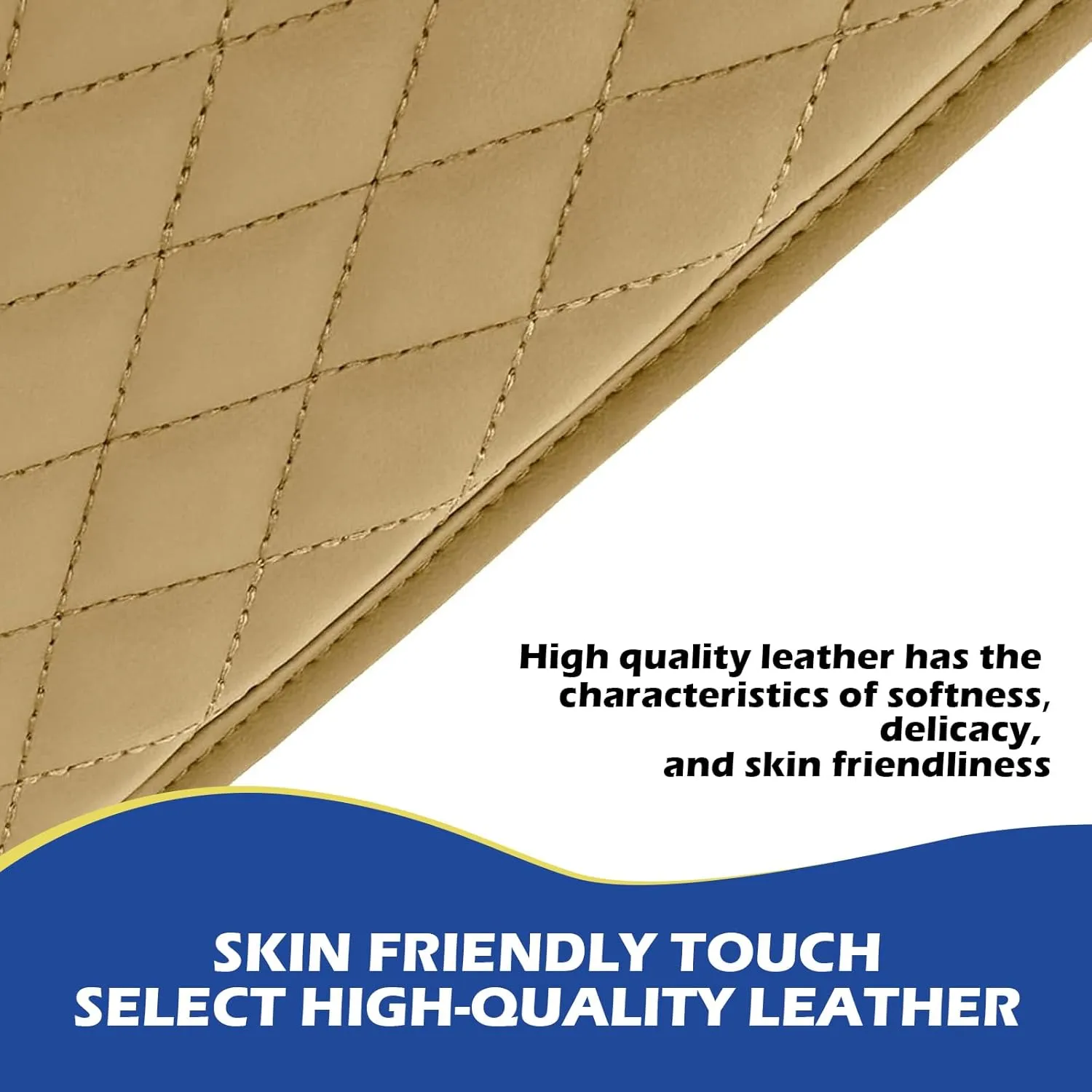 Car Center Console Cover, Car Arm Rest Cover with Side Storage Bags, 7.8In x 12.1In Universal for Most Cars, Trucks and Vans (Beige)