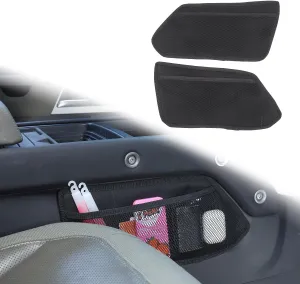 Car Center Control Both Sides Hanging Pockets Compatible with Land Rover Defender 90 110 130 2020-2024 Interior Organizer Automotive Bag, Car Net Pocket Side Storage Bag