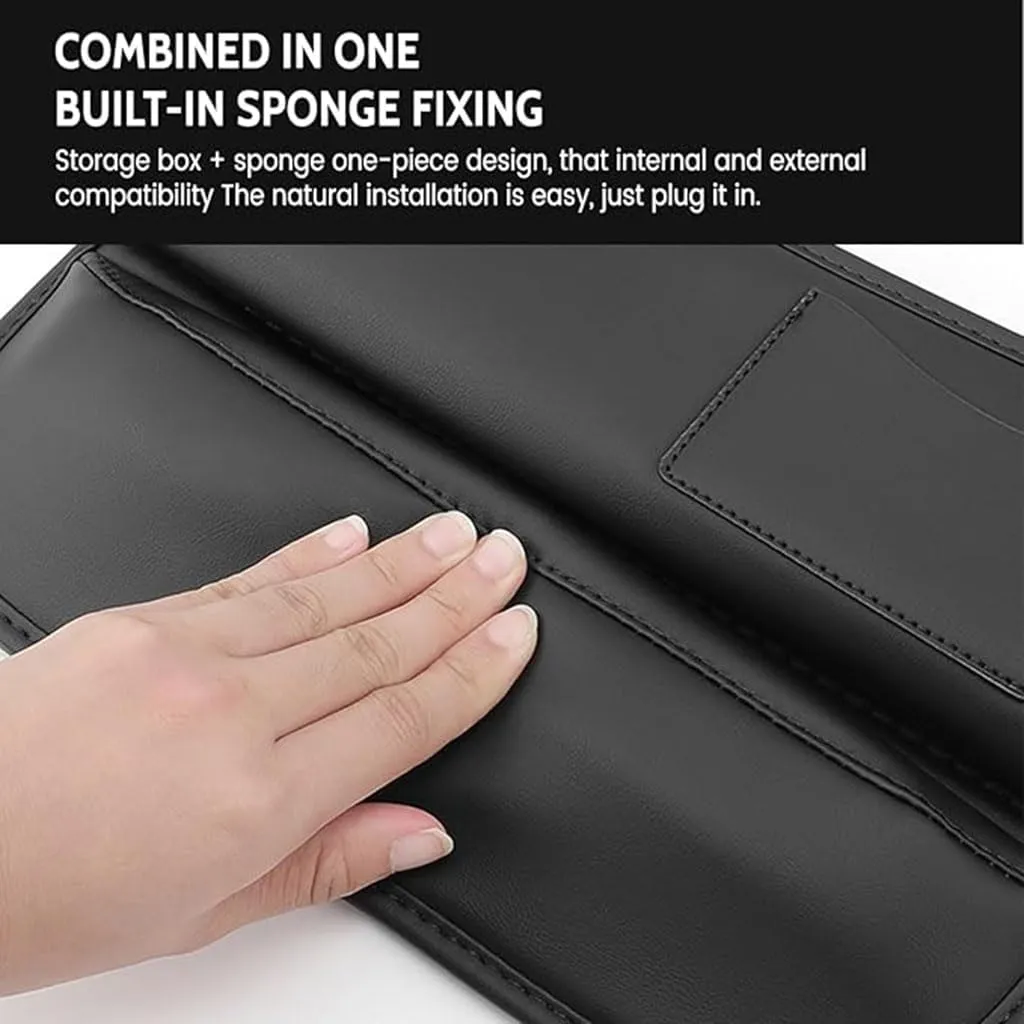 Car Seat Gap Filler for MG Comet EV 2023 2024, Car Seat Gap Storage Box Leather Filler Organizer Adjustable Car Accessorie,Grey