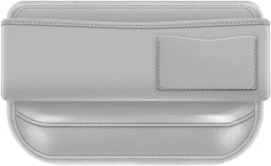 Car Seat Gap Filler for MG Comet EV 2023 2024, Car Seat Gap Storage Box Leather Filler Organizer Adjustable Car Accessorie,Grey