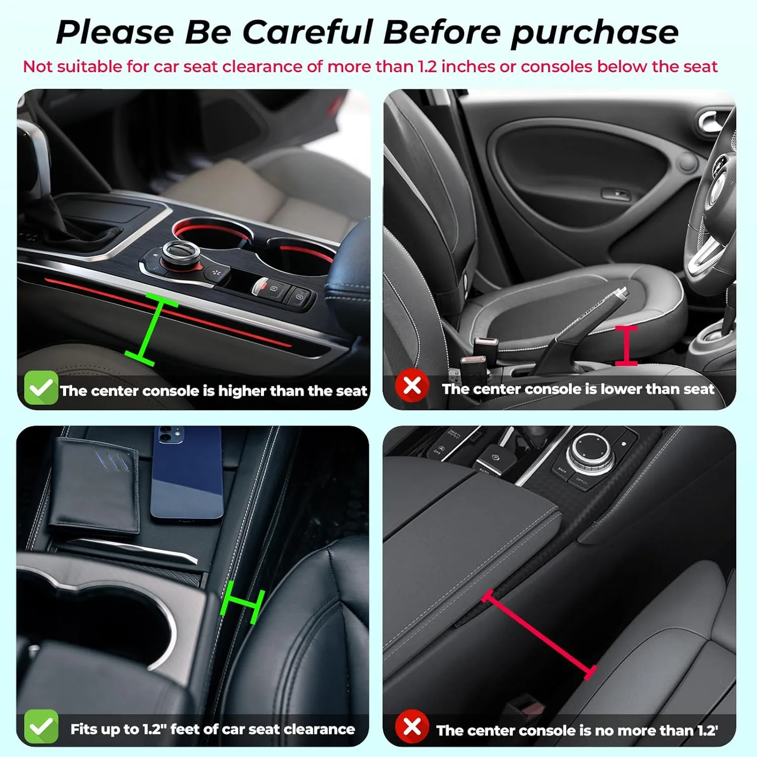 Car Seat Gap Filler Organizer, Car Seat Organizer, Seat Gap Storage Box with Cup Holders for Drink, Car Leather Cup Holder Gap Bag Front Seat for Holding Phone, Sunglasses,Keys（Black Passenger Seat )