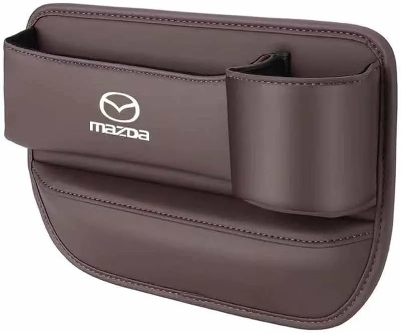 Car Seat Gap Filler Organizer for Mazda Biante 2008-2018, Leather Car Seat Storage Box Front Seat Gap Storage Box Seat Side Gap Filler Car Seat Gap Bag Car Interior Storage Organizer,C